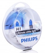 Автолампа Н1 Philips 55 Diamond Vision 5000K 2шт 12V P-12258DV2